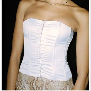 Danielle Guizio Satin Corset